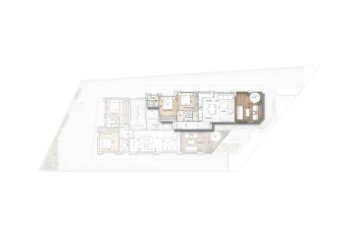 3rd Floor 2-bed – Indoor Area 80m2 Covered Veranda 23m2
